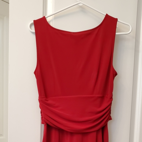 Ann Taylor Loft classy red work dress WITH POCKETS - Picture 3 of 4